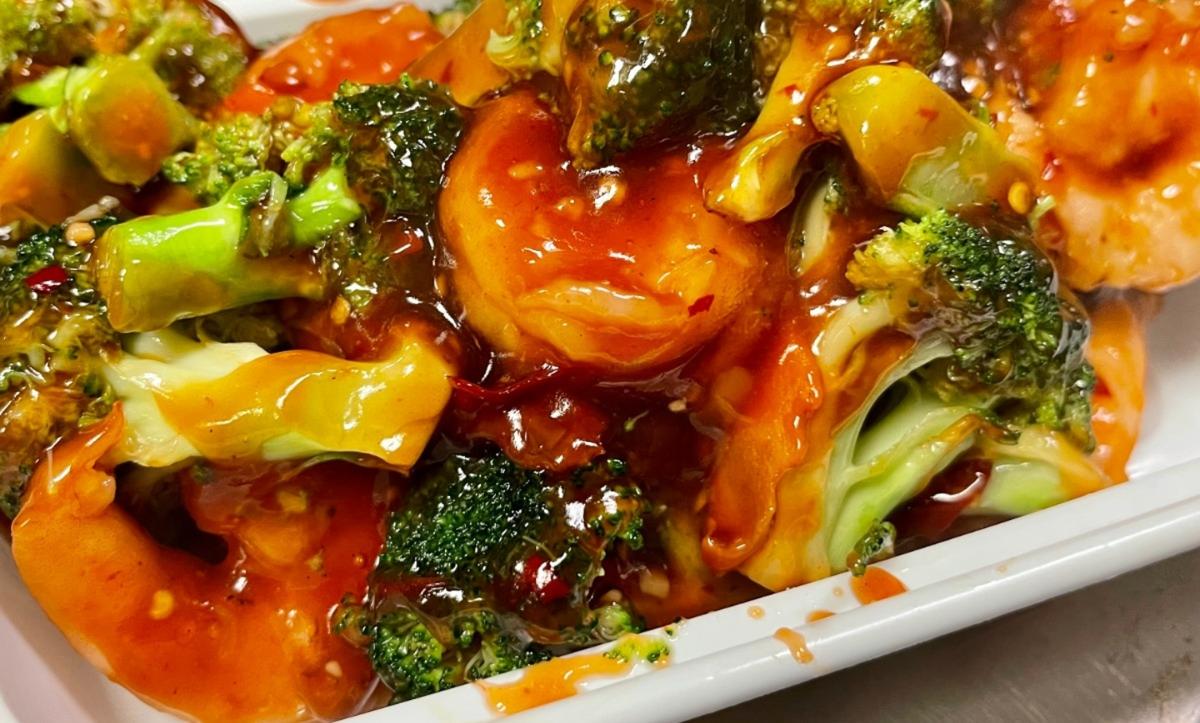 L22. Shrimp with Broccoli in Garlic Sauce Lunch Special